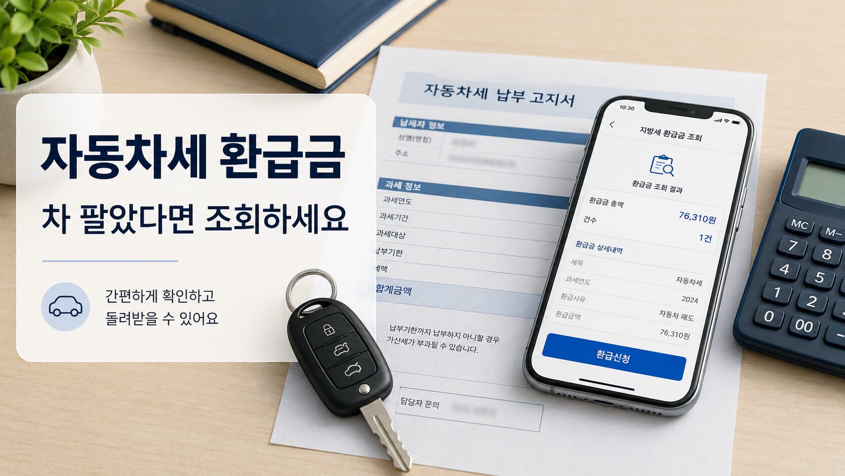 자동차세 환급금 조회 방법｜차 팔거나 폐차했을 때 돌려받는 법