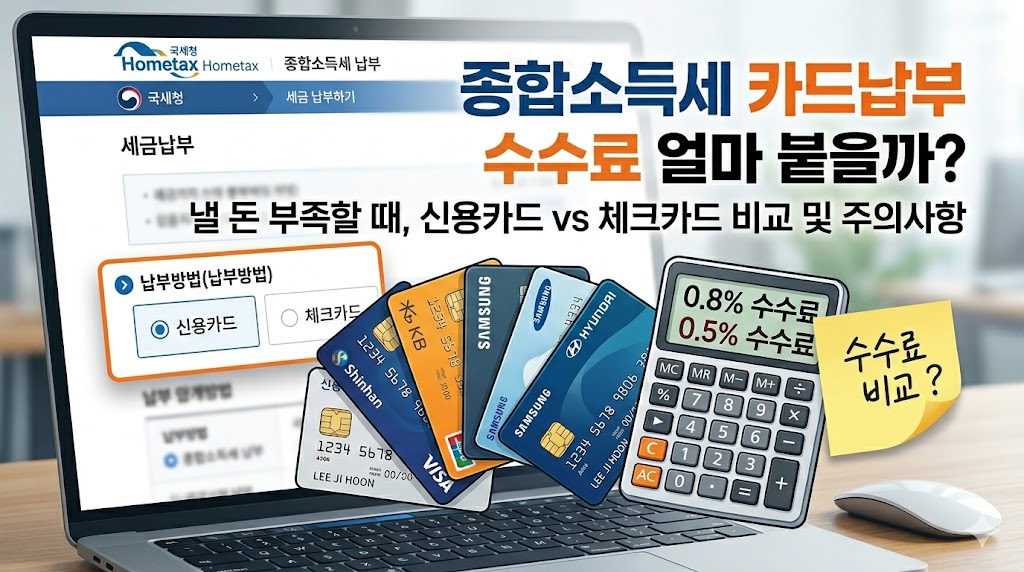 종합소득세 카드납부 수수료