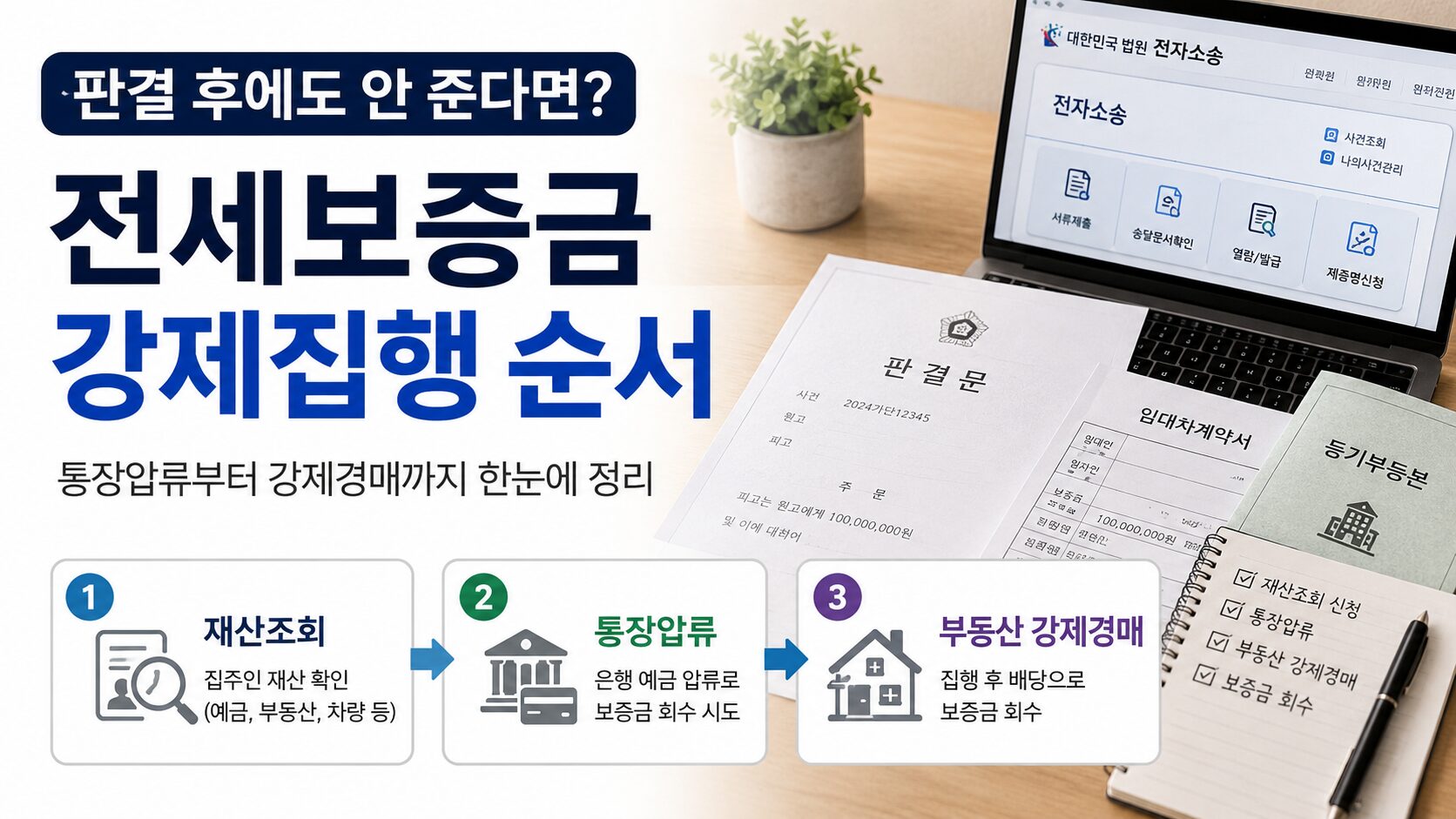 전세보증금 강제집행 방법