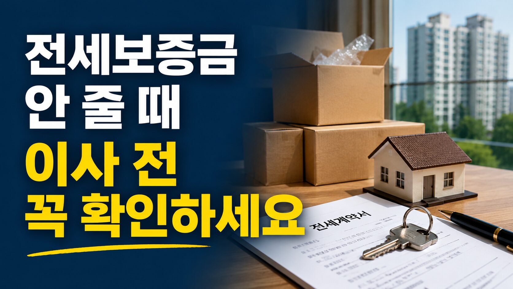 전세보증금 안 줄 때