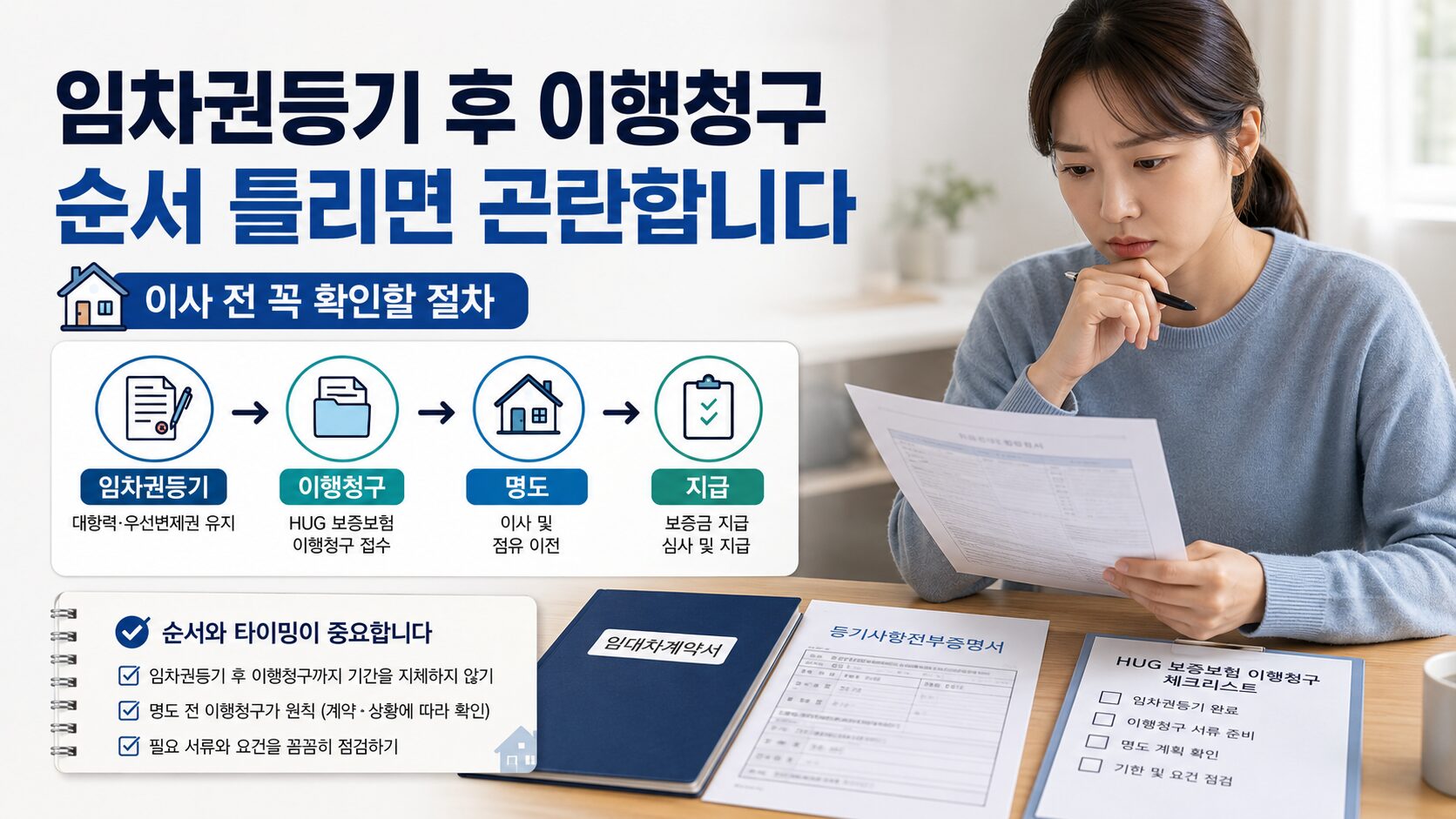 임차권등기명령 후 보증보험 이행청구 순서, 이사 전에 꼭 확인할 것