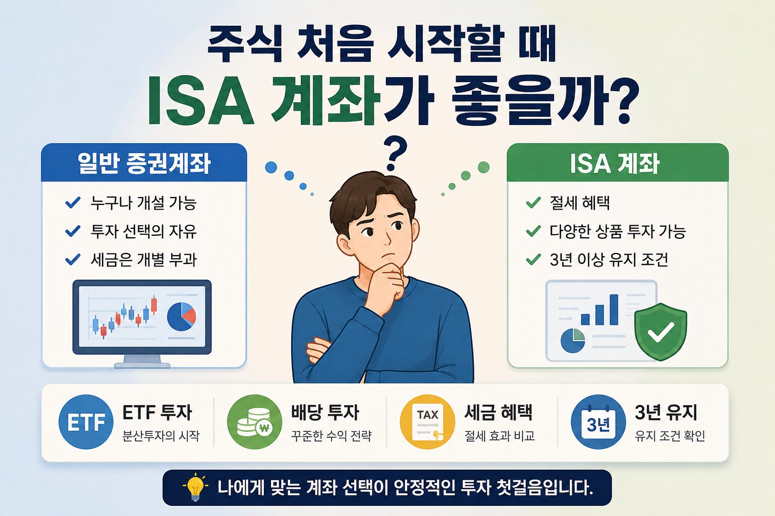 주식 처음 시작할 때 ISA 계좌가 좋을까