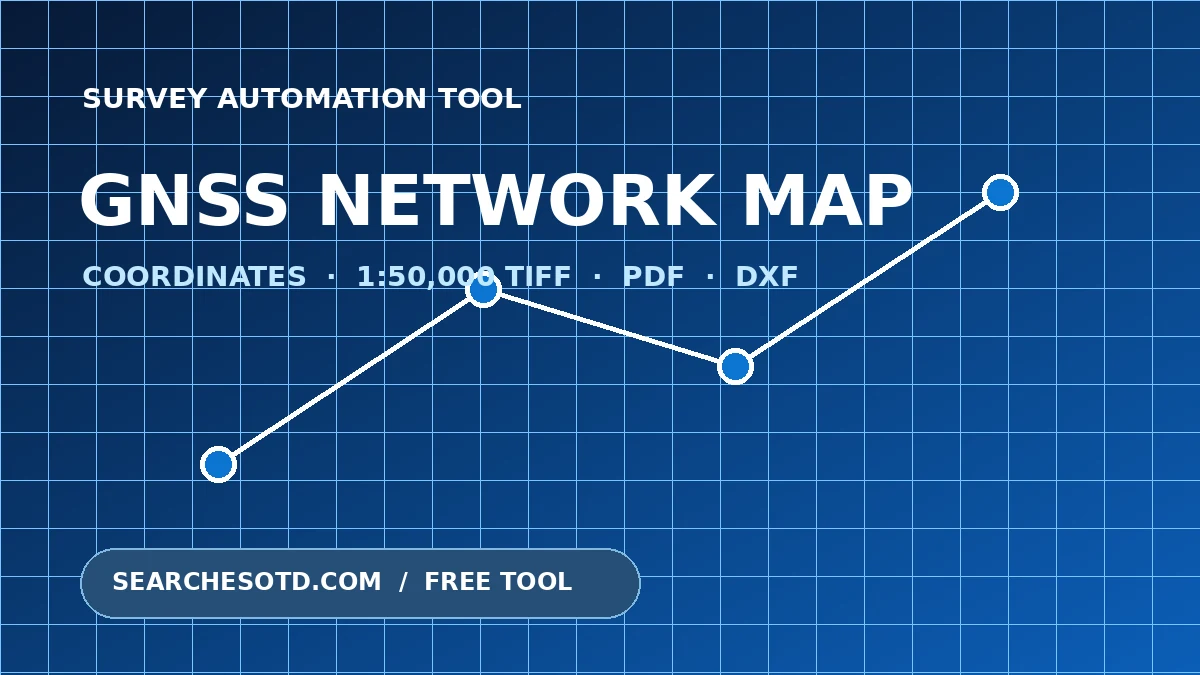 평면좌표와 5만도 TIFF로 PDF와 DXF를 만드는 GNSS 망도 자동 제작 도구